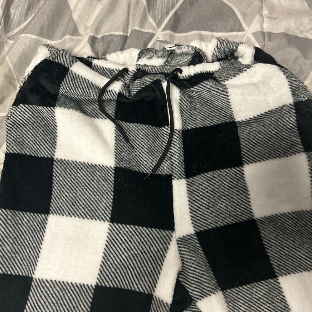 Black and White Checkered Pants